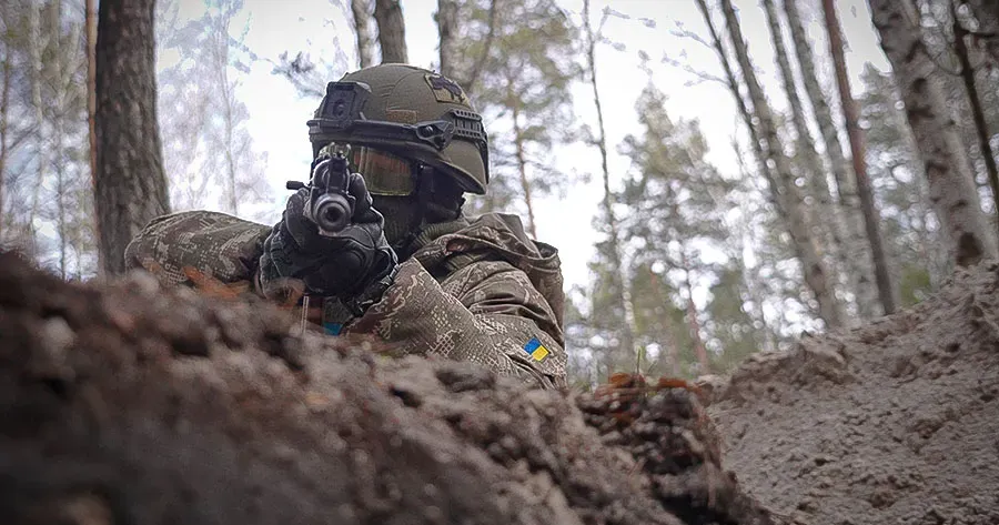 Фото Пресслужба Східного територіального управління Національної гвардії України Тактика боїв у лісі. Гвардійці адаптували свої заняття під нові умови ведення війни на порталі Gromada Group