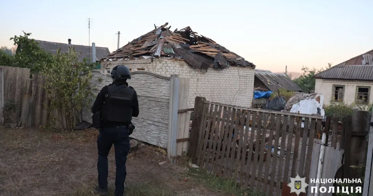 Фото з фейсбук-сторінки "Поліція Харківської області" На Харківщині через російські обстріли дістали поранення 8 людей, серед яких 2 дитини: дані нацполіції на порталі Gromada Group
