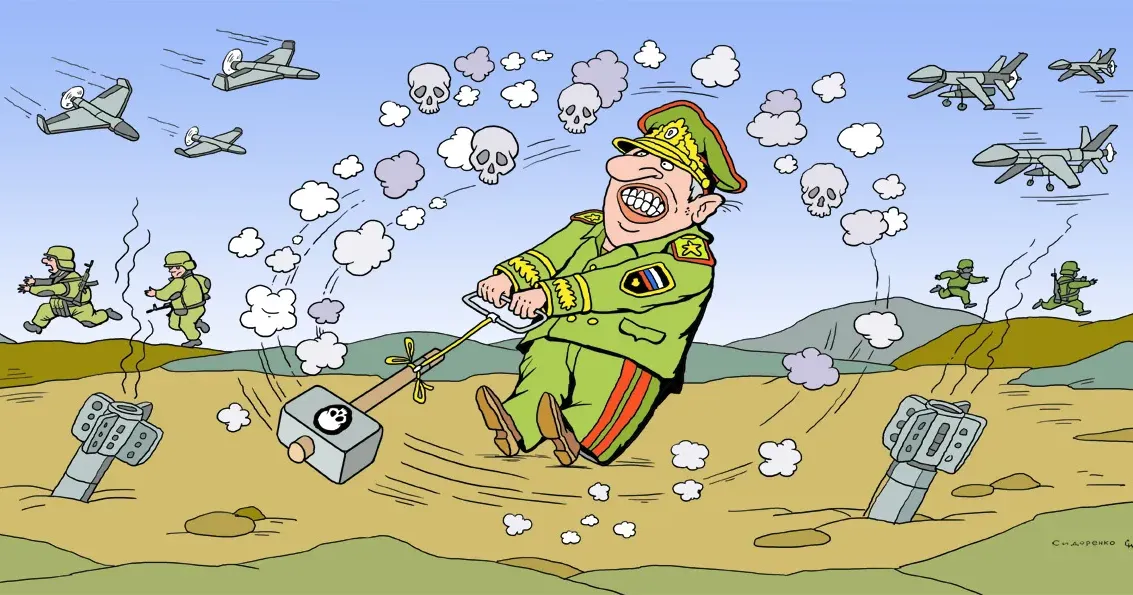 Карикатура Олександра Сидоренка Бійня чи Відплата? Експертиза «Громади» на порталі Gromada Group