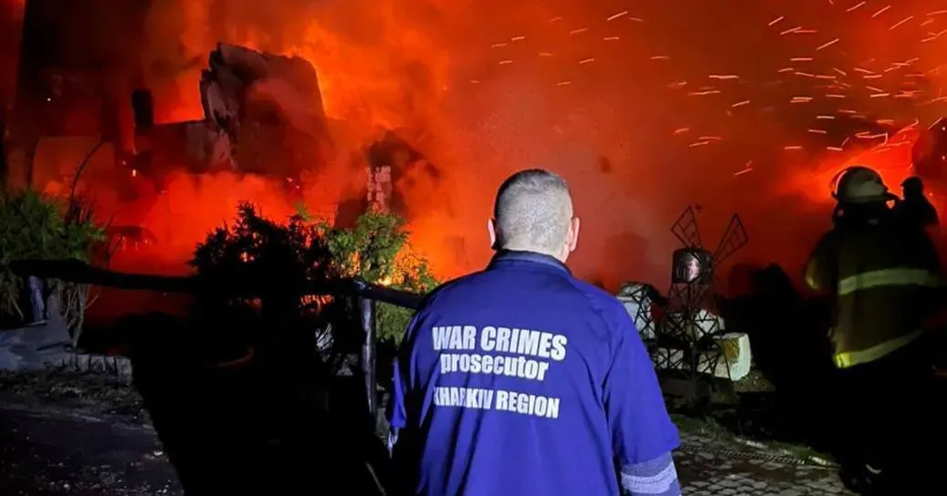 Пожежа у Короповому Зміївської громади після ударів "шахедами", 9 лютого 2024 року.Фото - обласна прокуратура Обстріл Зміївської громади сьогодні вночі прокоментували в міській раді на порталі Gromada Group