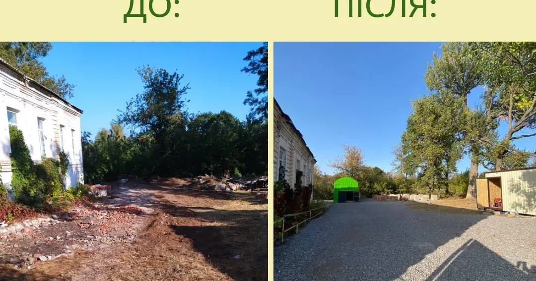 Фото Zero Waste Kharkiv На Харківщині реалізується пілотний проєкт із будівництва та ремонту за циркулярним методом «Циркулярне будівництво на практиці». Мета цього проєкту - допомогти мешканцям Дергачівської громади відбудувати зруйноване окупантами житло, а також запобігти потраплянню залишків будівництва та ремонту на полігони та звалища.