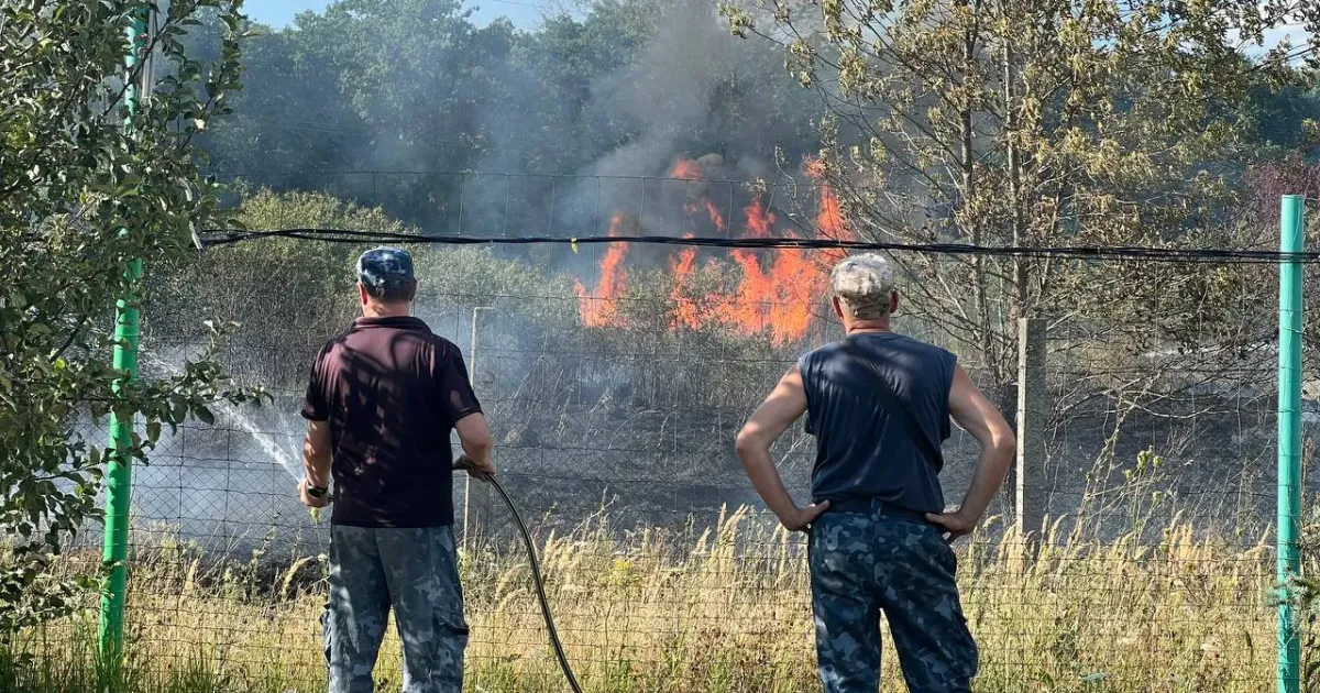 Світлина Олександра Гололобова Війська РФ обстрілюють селище Лісне на порталі Gromada Group