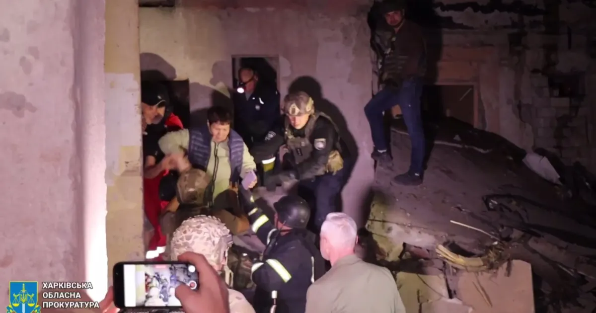 Скриншот з відео Вночі проти 22 вересня Харків обстріляли ФАБ-250 з УМПК літаком Су-34 з району бєлгорода на порталі Gromada Group
