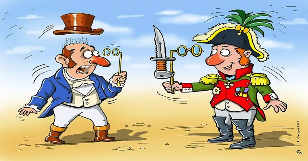 Ніж. Карикатура Олександра Сидоренка. Топ-ІПСО тижня (16.09 - 22.09): «змова» проти Харкова; хто “відвіз собі на дачу” Еллочку Людожерку; гра з цифрами втрат на фронті... Ніж. Карикатура Олександра Сидоренка на порталі Gromada Group