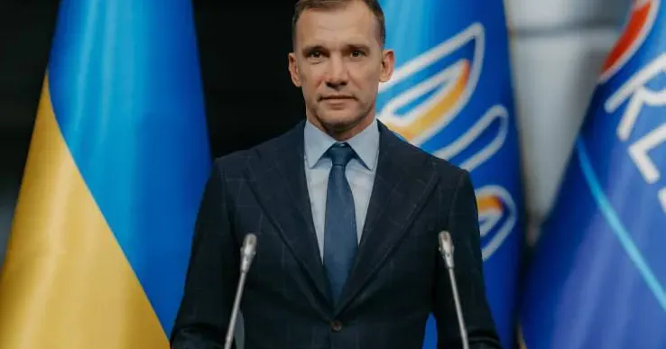 Андрій Шевченко — президент Української асоціації футболу. Фото Андрія Ющака Андрій Шевченко — президент Української асоціації футболу на порталі Gromada Group