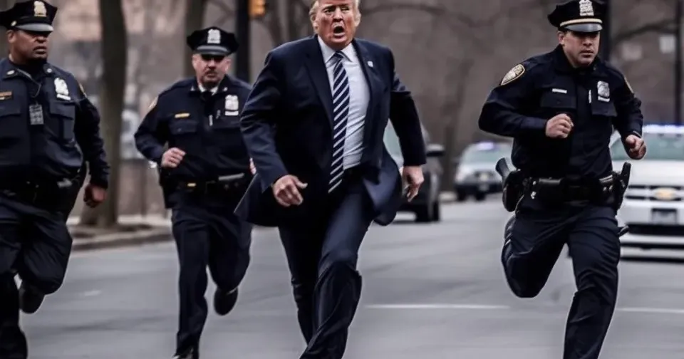 Світлини арештованого експрезидента США Дональда Трампа, створені штучним інтелектом, викликали шалений ажіотаж у Twitter